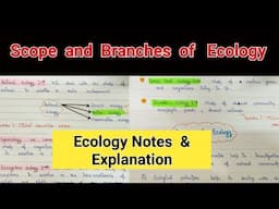 Scope and branches of ecology | Scope of ecology | Scope of ecology notes