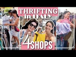 THRIFT WITH US in ITALY!!! | 4 Charity Shops Around the Lake Garda | Shopping + Haul