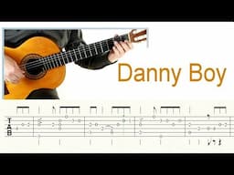 Londonderry Air (Danny Boy) - Easy Guitar Tutorial (score & TAB)