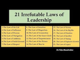 21 Irrefutable Laws of Leadership