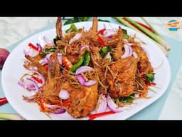 Fried Chicken Wings with Lemongrass and Kaffir Lime Leaves