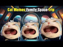 Cat Memes Family Space Trip