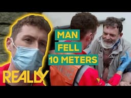 Paramedics Rush To Aid Man Who Fell 10 Meters From A Ladder | Helicopter ER