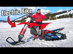 Electric Dirt Bike for Snow!