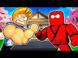 I Went to a NINJA LEGENDS GYM in Arm Wrestle Simulator