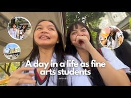 A day in a life as sobrang sabog na fine arts students✨🎨 || college diaries  ep. 11✨🐯💛