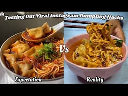 Testing Out Viral Food Hacks | Testing Instagram Dumpling Hacks | Testing Hacks Sent By Subscribers