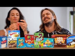 Trying Our FAVORITE 90's Nostalgic Childhood Snacks