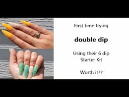 TRYING DOUBLE DIP 6 COLOR STARTER KIT/ IS IT WORTH IT??