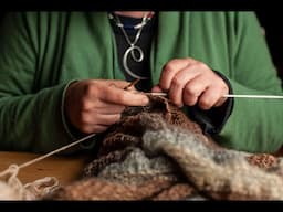 Di Gilpin, Hand knitting, Fife, Scotland.