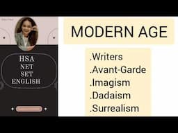 ✅ Modern Age .ഉറപ്പായും അറിഞ്ഞിരിക്കേണ്ട Movements. HSA ENGLISH,NET ENGLISH, SET EXAM