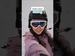 what i wear skiing ❄️⛷️ #skiing #whatiwore #wintersports