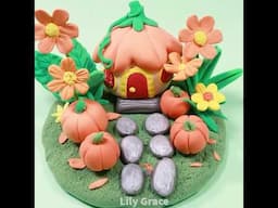 Clay Diorama : Autumn Pumpkin House | Whimsical Air-Dry Clay Creation | Fun DIY Project #claycraft