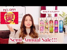 BATH & BODY WORKS SEMI ANNUAL SALE HAUL! | WINTER SAS | 75% OFF | WINTER SAS HAUL | NEW SCENTS | BBW