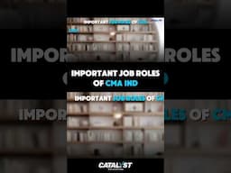 Important job role of CMA India | CMA India job opportunities | Catalyst Education.