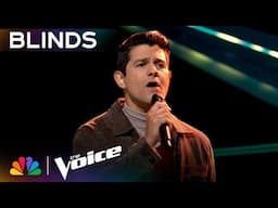 Carlos Santiago's Emotional Cover of "Right Here Waiting" Touches Hearts | Voice Blind Auditions