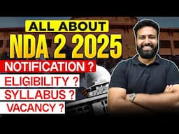 NDA 2 2025 Notification! NDA 2025 Eligibility | Syallbus! Complete Details | Learn With Sumit