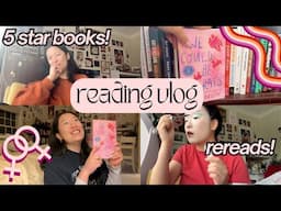 reading vlog, Jan 2025: new & upcoming favorite lesbian novels