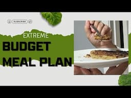 EXTREME BUDGET MEAL PLAN.