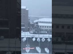 Snowy Weather | Overlooking Biwako Lake | #winterseason #snowydays #cozywinterjazz #japanwinter