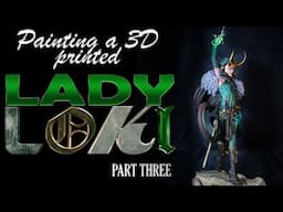 Painting a 3D printed Lady Loki figurine -  Part Three - Legs