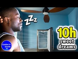 FALL ASLEEP DEEPLY with THIS White Noise | Minibar & Ceiling Fan Inside the Hotel Room