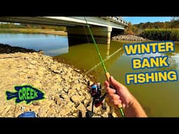 2 Hours Winter Time Bank Fishing...