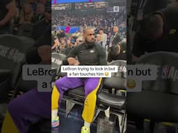 Why Did This Fan Touch LeBron?