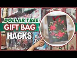 Turn Dollar Tree Gift Bags into Stunning Christmas Decor on a Budget!