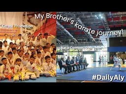 VLOG ○ Brother's Karate Journey | Kata Competition and Karatedo Promotion | Alyssa Palapal