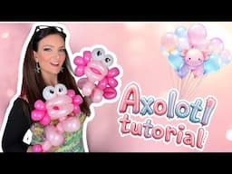 Valentine Axolotl Balloon Twisting Tutorial 🎈