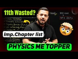 11th Wasted 🤯| imp. Chapter List | Imp. Message For IIT JEE Aspirants 🚨| SERIOUS ASPIRANTS| IIT JEE