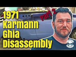 1971 Karmann Ghia Disassembly Pt 2