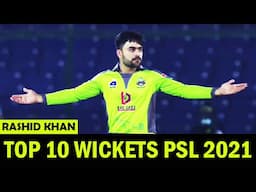 Rashid Khan Bowling top 10 Wickets in PSL 2021 | Watch in HD 1080P