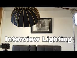 How to Film a Professional Interview with only ONE Light