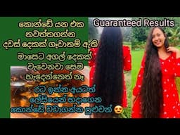 අහුරු පිටින් කොන්ඩේ යනවට හොදම බෙහෙත /How to grow hair sinhala /Herbal hair oil for fast hair growth