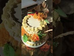 vegan forest-y mushroom wedding cake