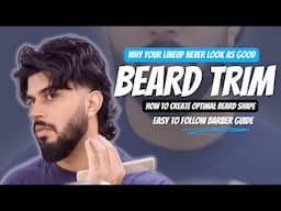 Beard Shape and lineup to suit any face | Beard trim Tutorial 2024