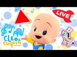 🔴 LIVE 🔴 Learn colors, numbers and shapes with Cuquín | Educational videos for kids