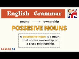 Possessive nouns - Apostrophes for Possession - Rules & Examples - English Grammar Lesson