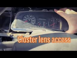 1999-2011 Crown Vic / Marquis Dash Cluster Lens Access