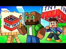 Youtuber vs Cazador CON DIBUJOS en Minecraft!