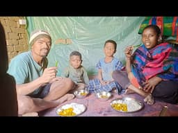 eating my family Village style food eating | jh eating show