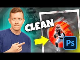 Photoshop Tutorial | Recreate This CLEAN NFL Graphic