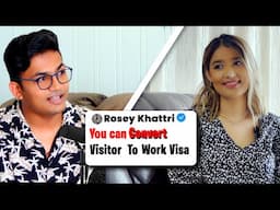 Yes,You can Convert Visitor Visa to Work Visa @roseykhattri1949 @BMManiyaNZvlogs | Study New Zealand