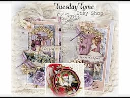 Prima Lavender Tags and Alice Ornament Reneabouquets Guest Design Team Project