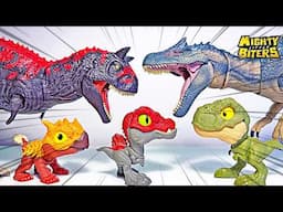 NEW Jurassic World Dinosaur Toys! Mighty Little Biters, Hammond Collection Allosaurus, Spinosaurus