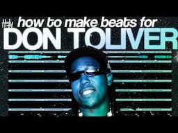 Making DARK beats for DON TOLIVER