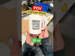 How we make custom mugs #mugs #shorts