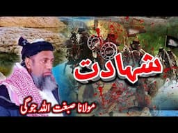 MOLANA SIBGHATULLAH JOGI | New Bayan 2024 | Shahadat Ki Mout | مولانا صبغت الله جوگی بیان تقریر